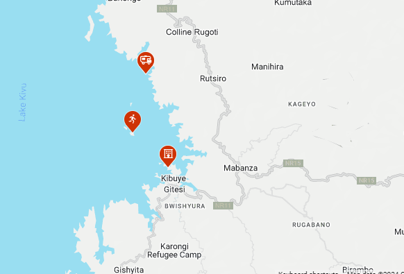 tourhub | Kingfisher Journeys | 3 Days Lake Kivu Kayaking Excursion | Tour Map