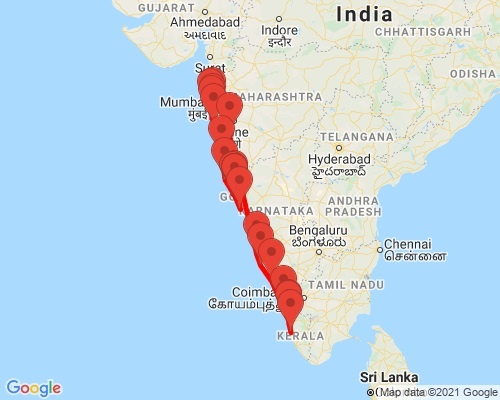 tourhub | Agora Voyages | Western Coast of India | Tour Map