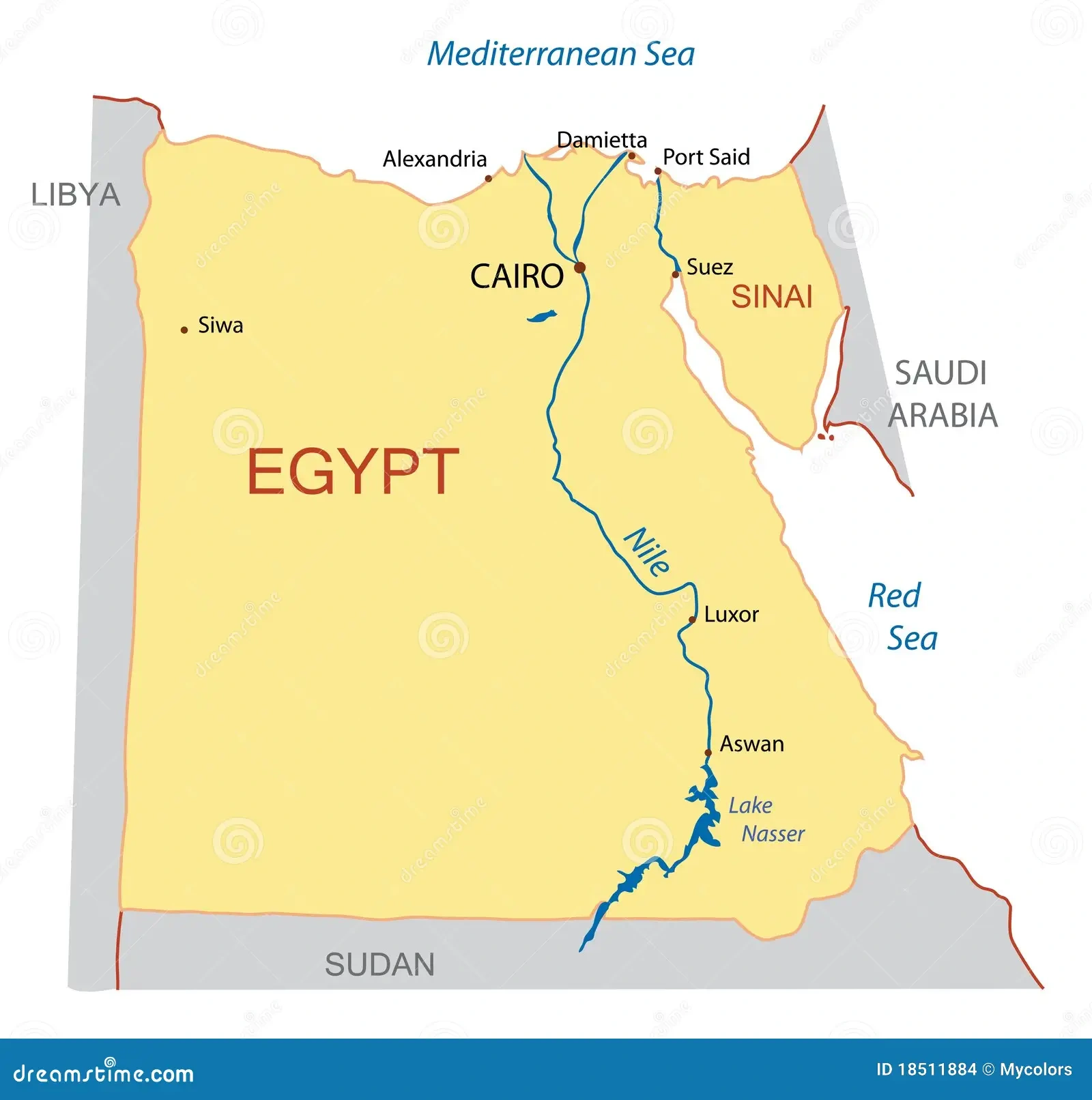 tourhub | Egypt cruise travel | Unforgettable Egypt: 8 Nights of Pyramids, Nile Cruise, Alexandria & Hurghada by Flight | Tour Map