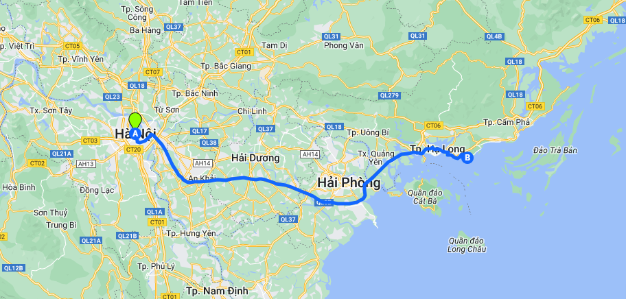 tourhub | CONNEK TRIP | HANOI – HA LONG (OVERNIGHT CRUISE) | Tour Map