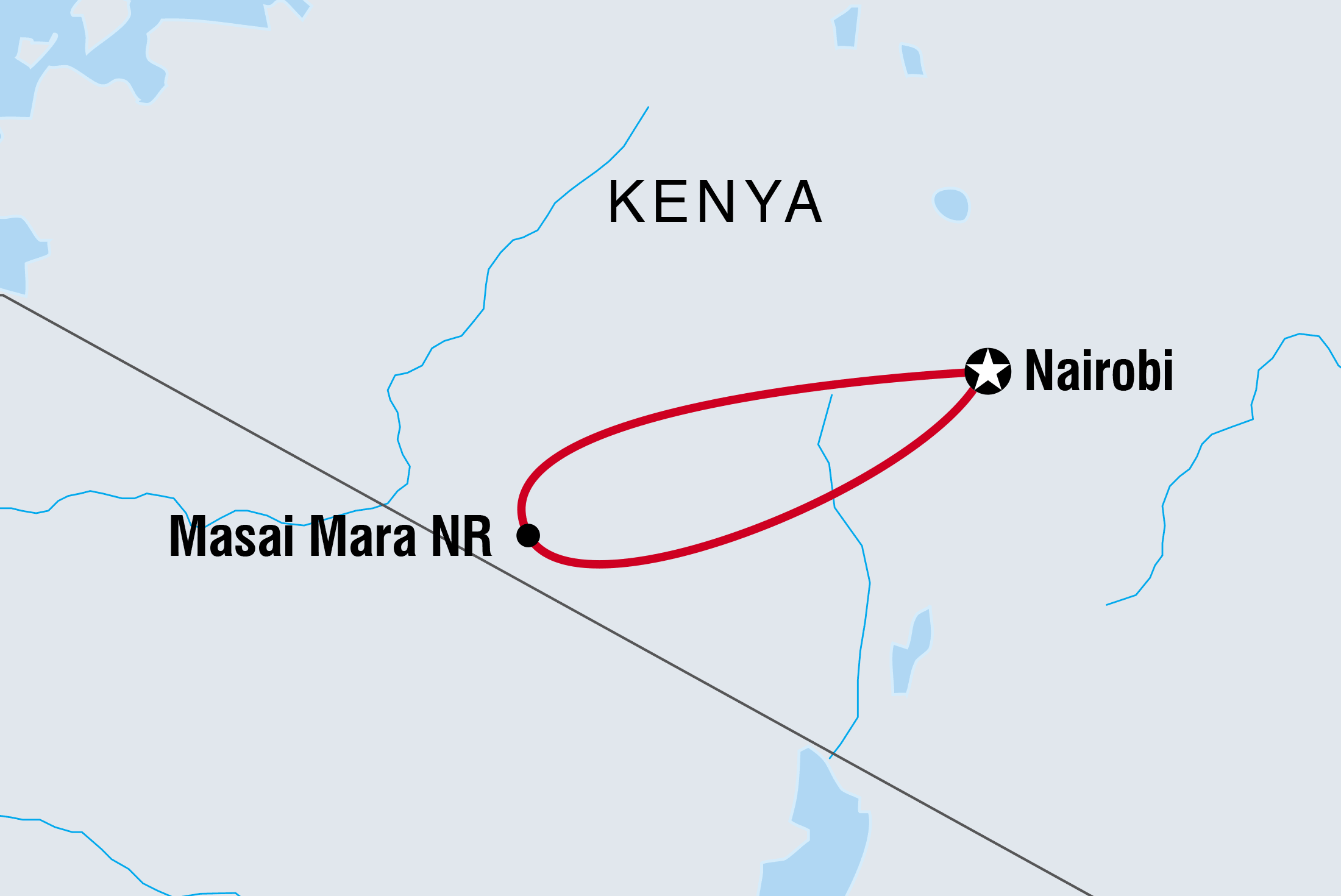 tourhub | Spider Tours And Safaris | Masai Mara Game Reserve | Tour Map