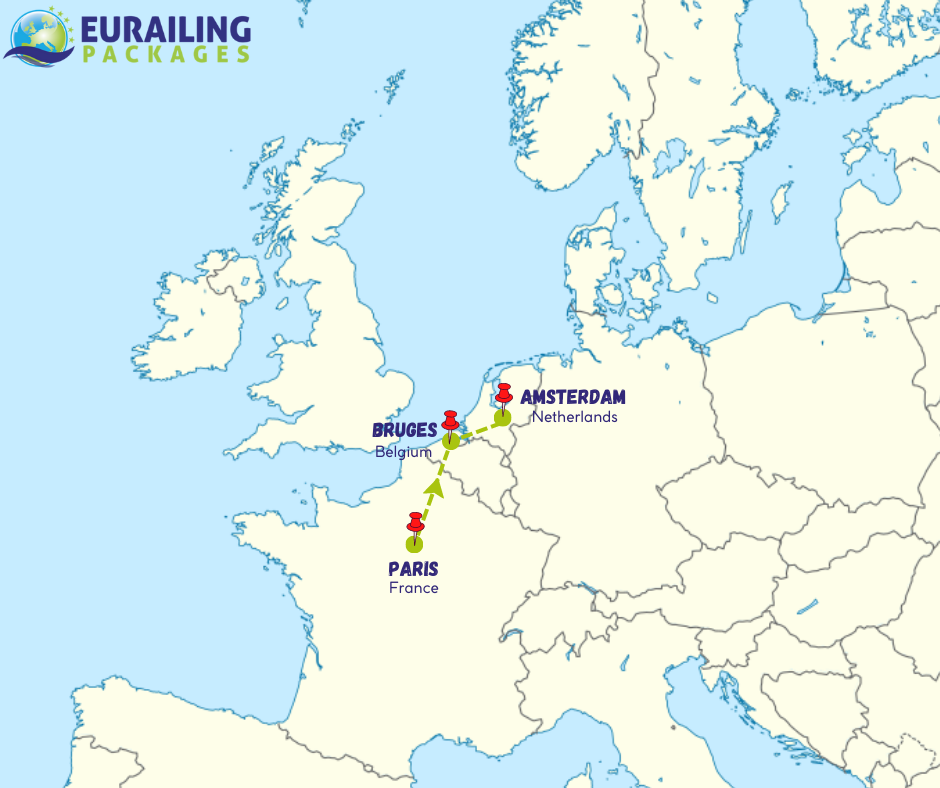tourhub | Interrailingpackages Ltd | European Whirl | Tour Map
