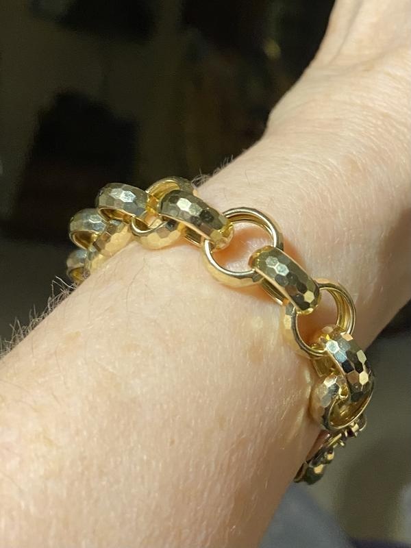 10k Yellow Gold Rolo Link Bracelet - AU1458 | JTV.com