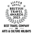 British Travel Awards 2023 - Silver, Best Travel Company for Arts & Culture Holidays