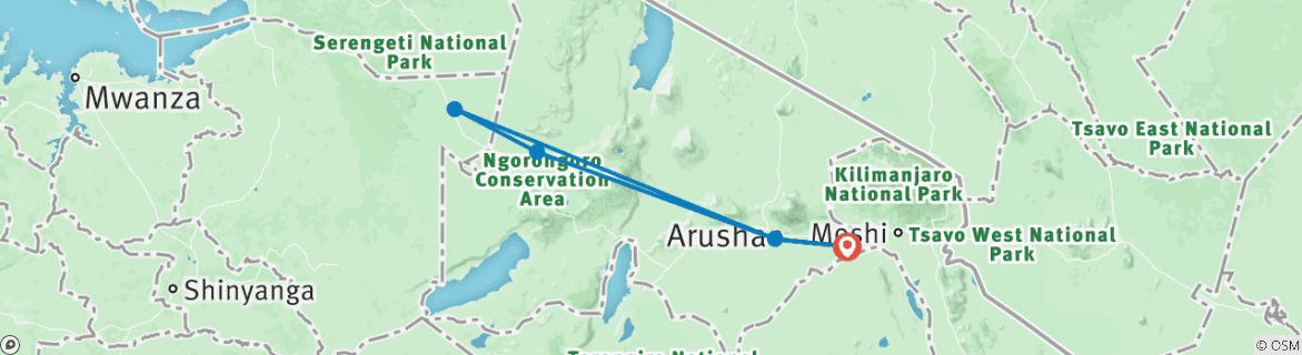 tourhub | Alaitol Safari | The Great Migration Safari | Tour Map