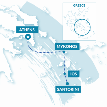 tourhub | TruTravels | Greece Island Hopper | Tour Map