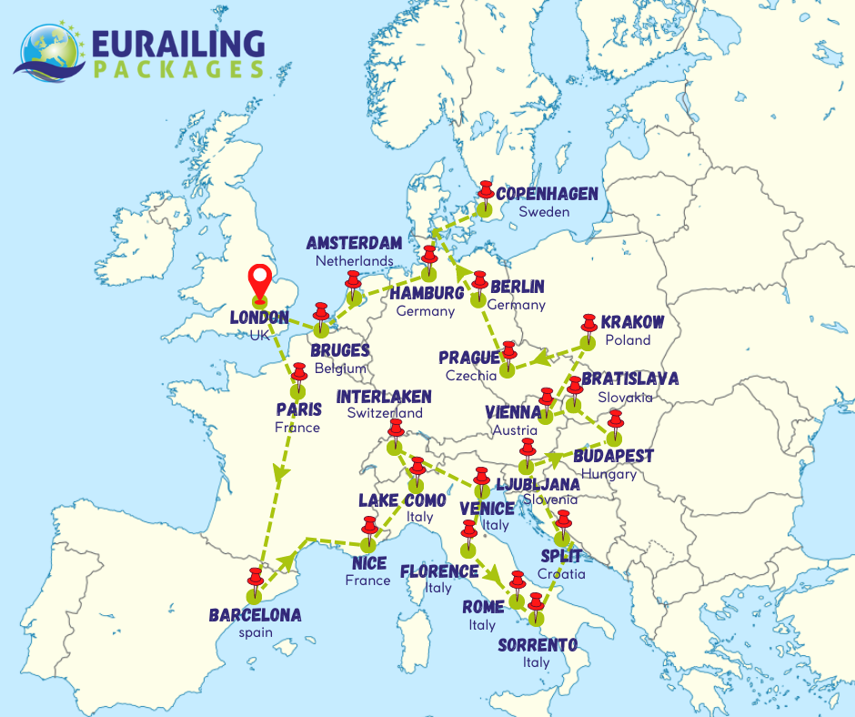 Tour Lets go Europe Interrailingpackages Ltd lge12