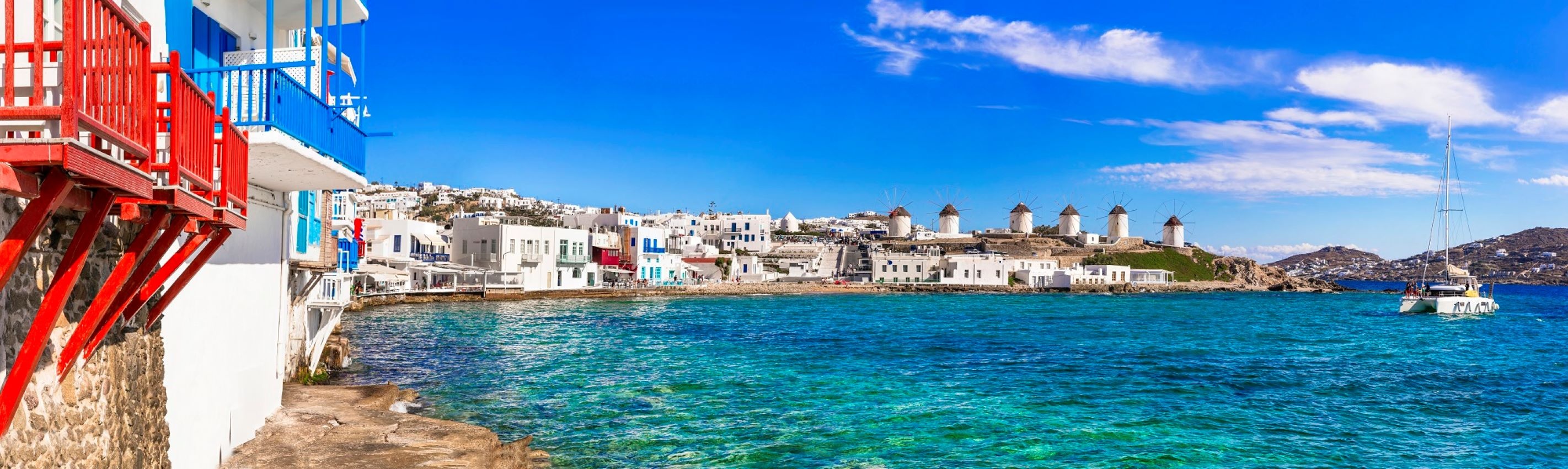 tourhub | Daily Tours from Athens | From Athens: 3-Day Trip to Mykonos & Santorini with Lodging 