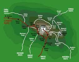 tourhub | Kilimanjaro Habitat Safaris | 8 Days Kilimanjaro Climb Lemosho Route | Tour Map