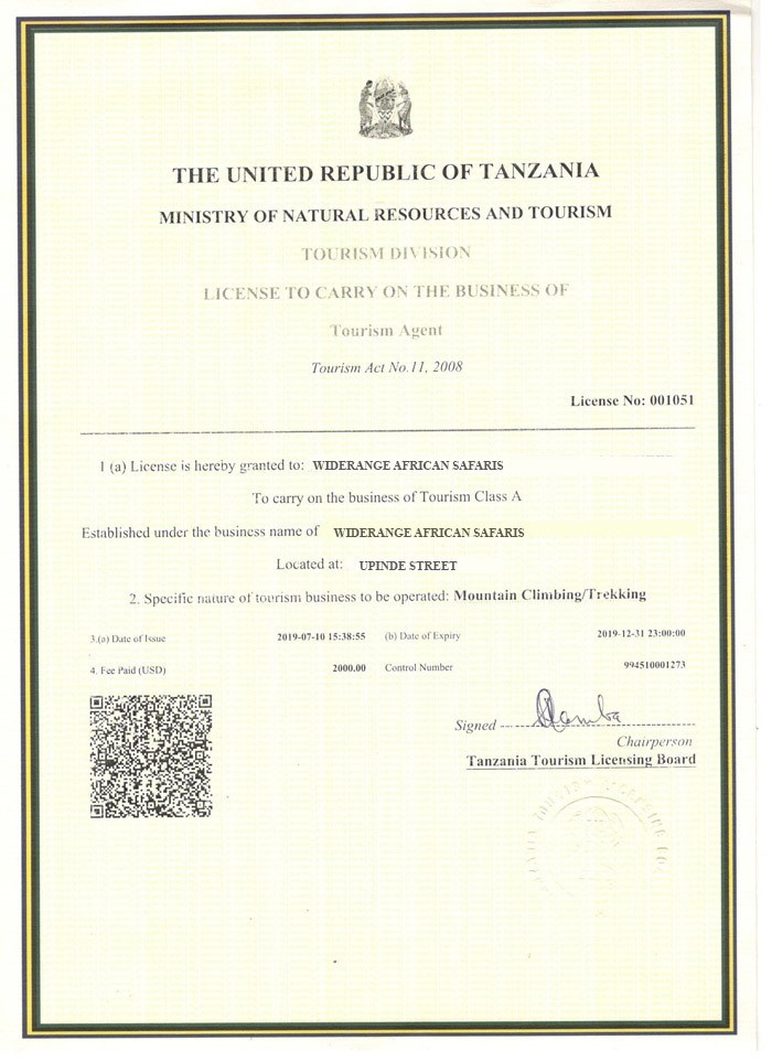 Goverment certificate