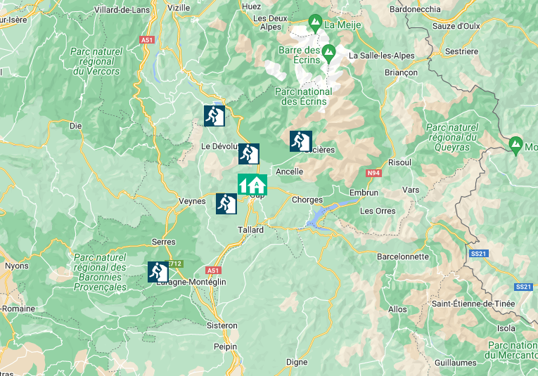 tourhub | Undiscovered Mountains | Rock Climbing Weekend in the Alps | Tour Map