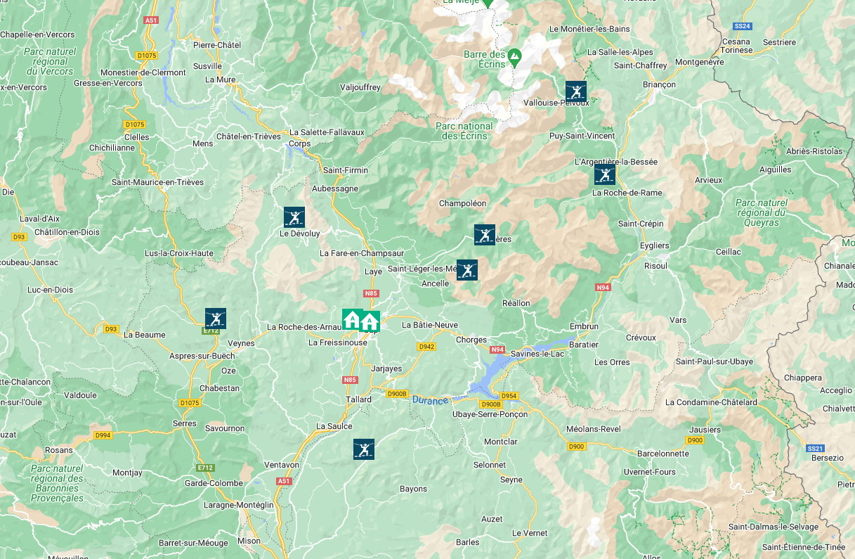 tourhub | Undiscovered Mountains | Via Ferrata Adventure in the French Alps | Tour Map