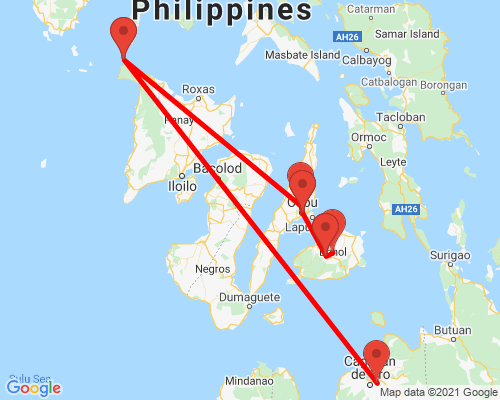 tourhub | Indogusto | Philippines Discovery | Tour Map