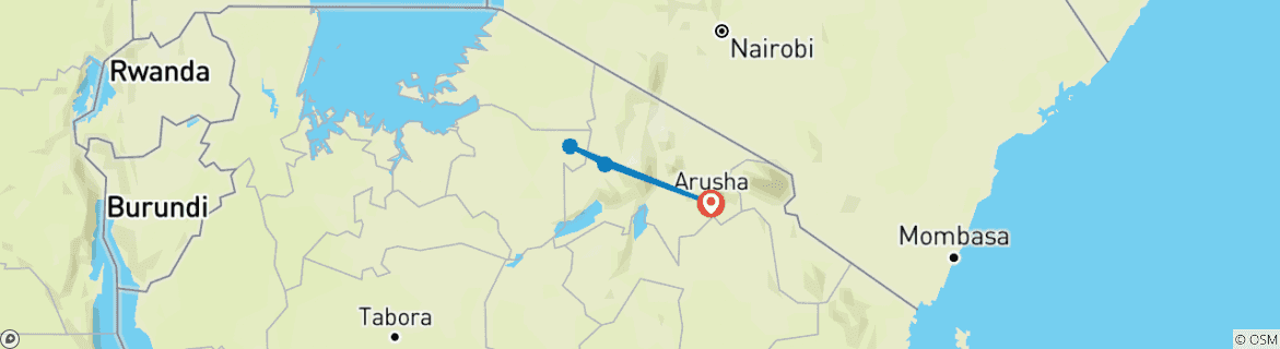 tourhub | Alaitol Safari | Great Migration Grumeti River | Tour Map