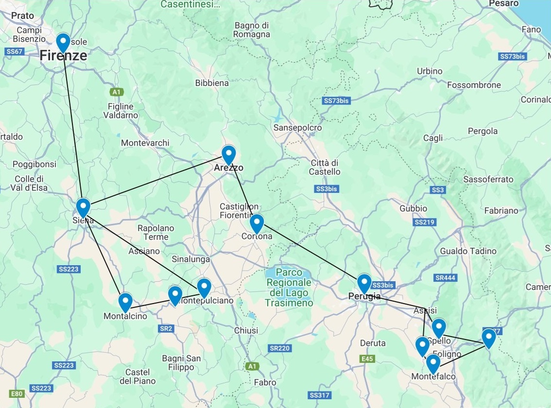 tourhub | Stile Italiano Tours | Wine Trails and Culinary Delights of Italy | Tour Map