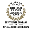 Winner 2023 - Best Travel Company for Special Interest Holidays