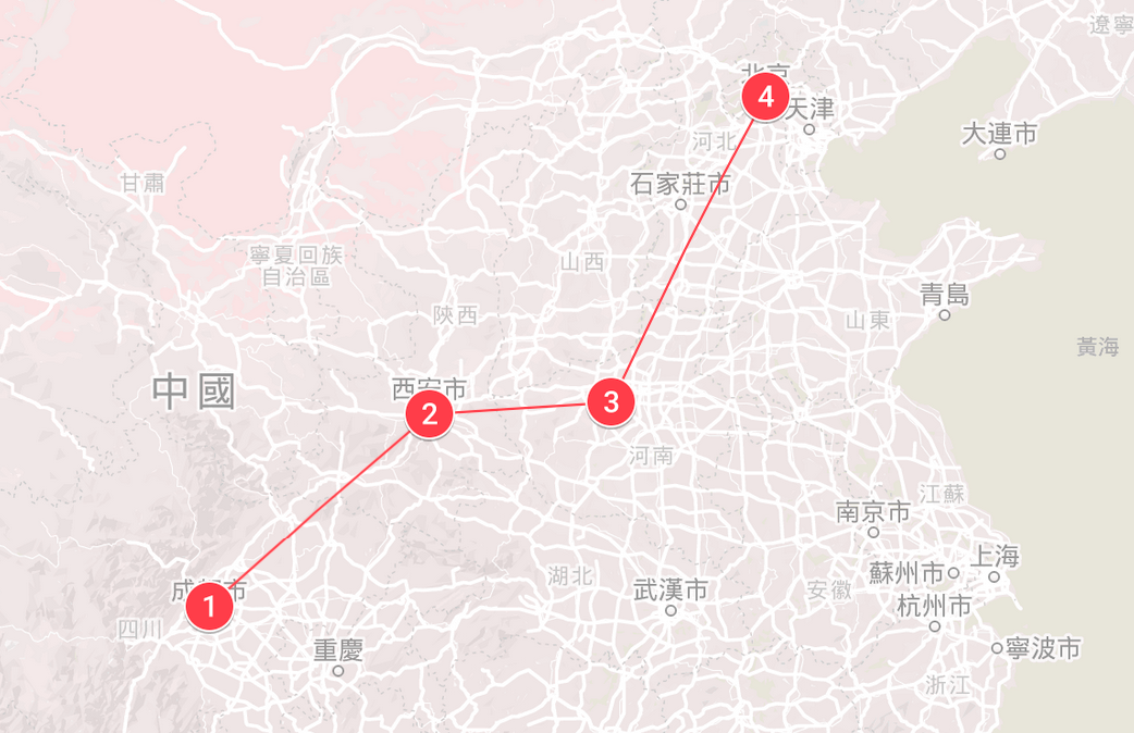 tourhub | The Dragon Trip | 14-day Panda Volunteering & Travel | Tour Map