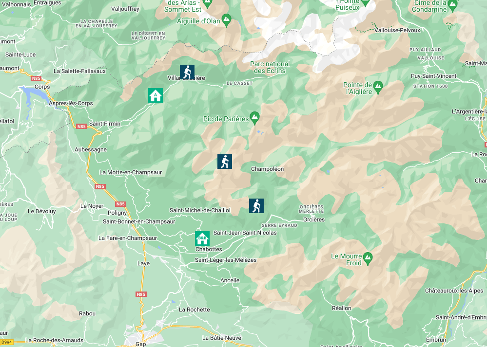 tourhub | Undiscovered Mountains | Gourmet Alpine Walking Holiday | Tour Map