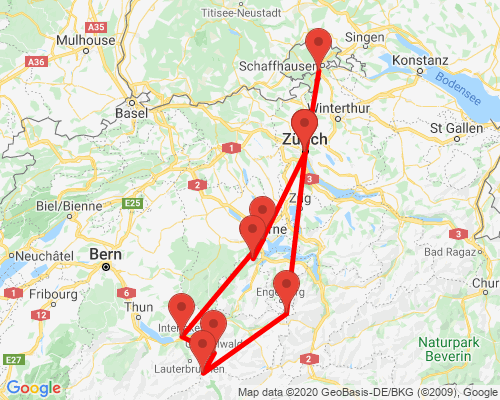 tourhub | Indogusto | Epic Switzerland | Tour Map