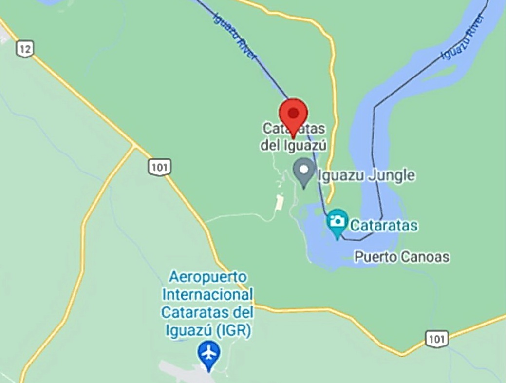 tourhub | Private Tours | Iguazu Falls Discovering Their Incredible Waterfalls 02 Days & 01 Night | Tour Map