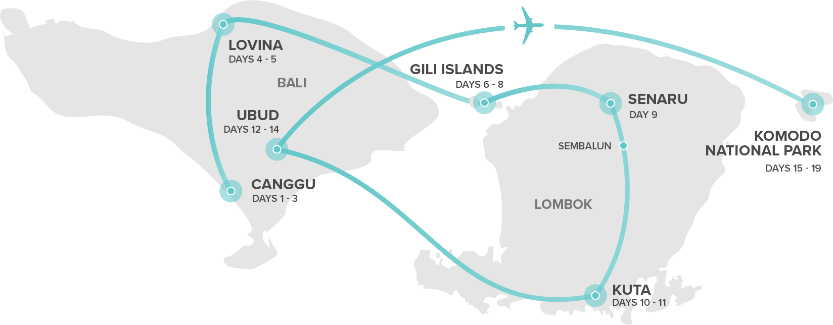 tourhub | Intro Travel | Epic Indonesia 19 Day | Tour Map