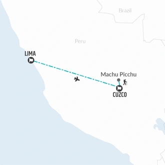 tourhub | Bamba Travel | Inca Trail Trek Experience 9D/8N (Lima to Lima) | Tour Map