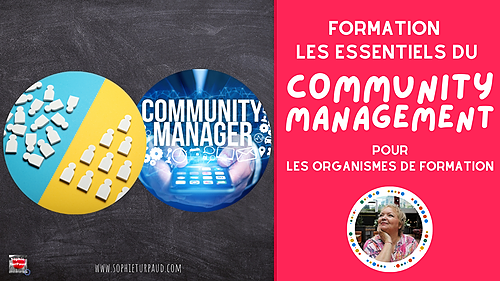 Représentation de la formation : Formation Les bases du Community Management pour les organismes de formation 