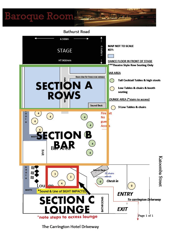Concert Floor Plan
