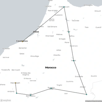 tourhub | Crooked Compass | Berber Heartlands | Tour Map