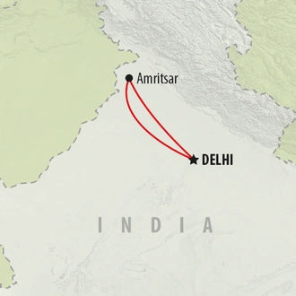 tourhub | On The Go Tours | Amritsar - 4 days | Tour Map