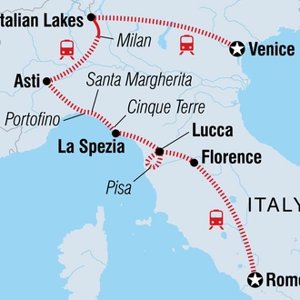 tourhub | Intrepid Travel | Best of Italy | Tour Map