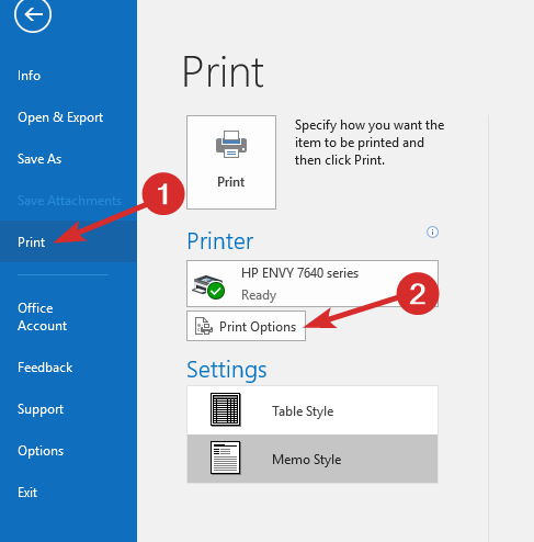 How to Print Email from Outlook or Outlook.com