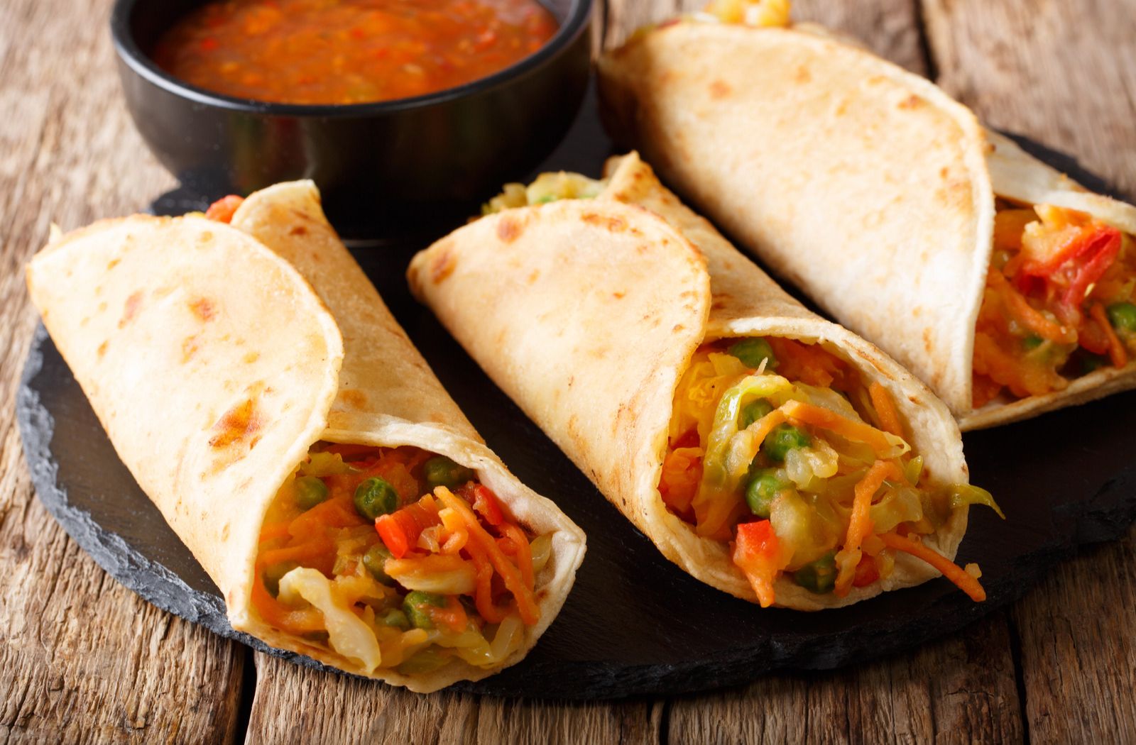 Wraps Stuffed With Spices Dry Fruits Recipe