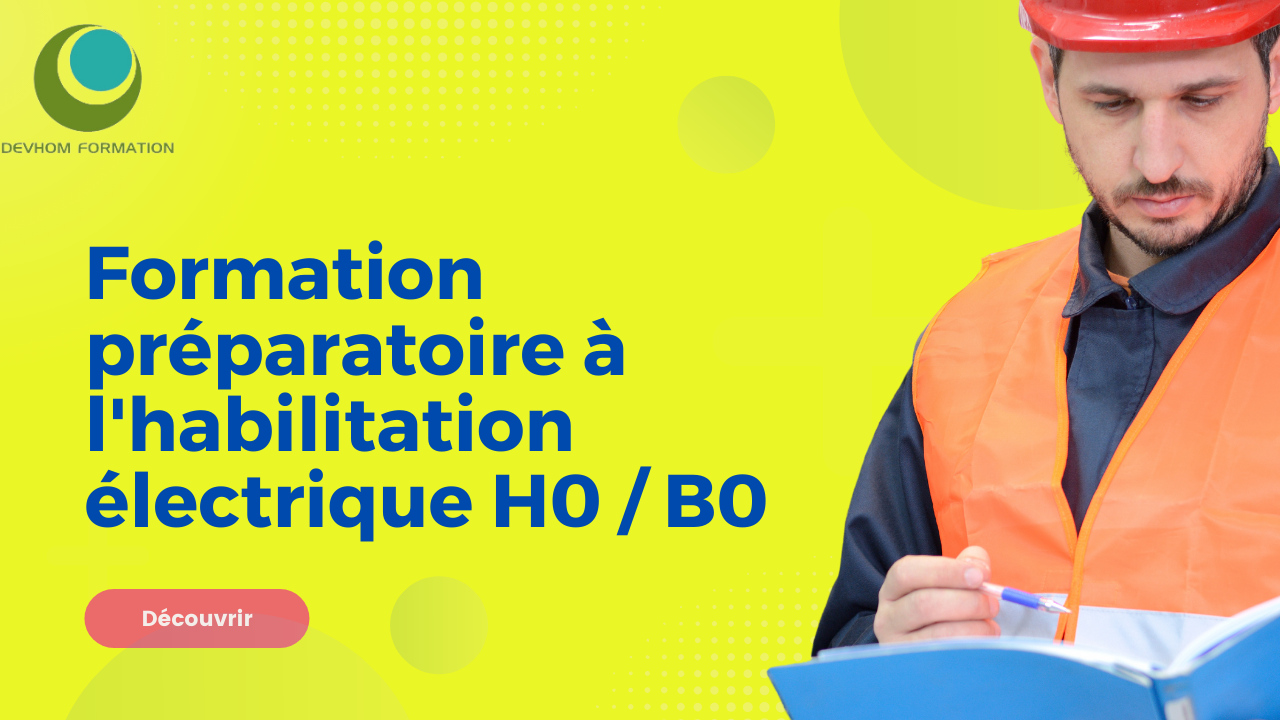 Représentation de la formation : Formation préparatoire à l'habilitation électrique H0 / B0