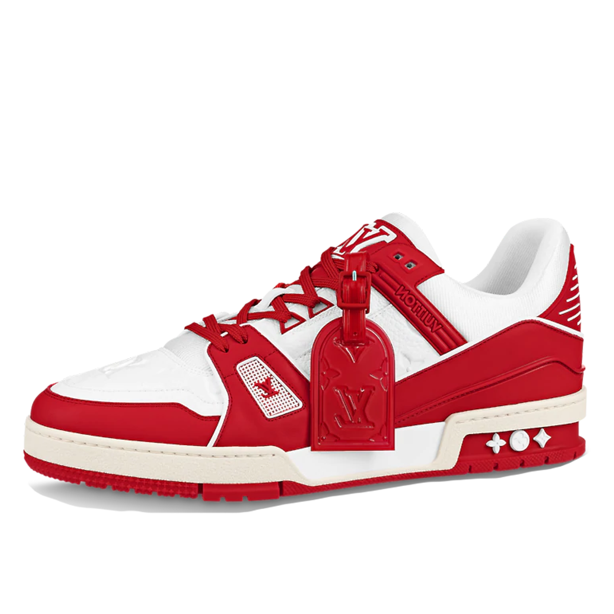 LOUIS VUITTON BY VIRGIL ABLOH RED PRODUCT RED SNEAKERS 1A8PJW SIZE: 8 FITS  UK9