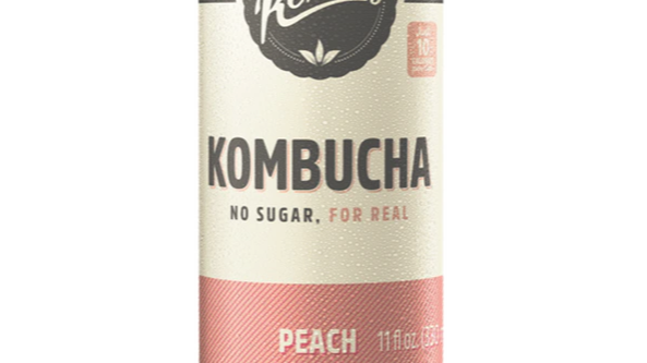 (2 for $5) Kombucha Tea Organic Drink-PEACH (Sugar-Free)