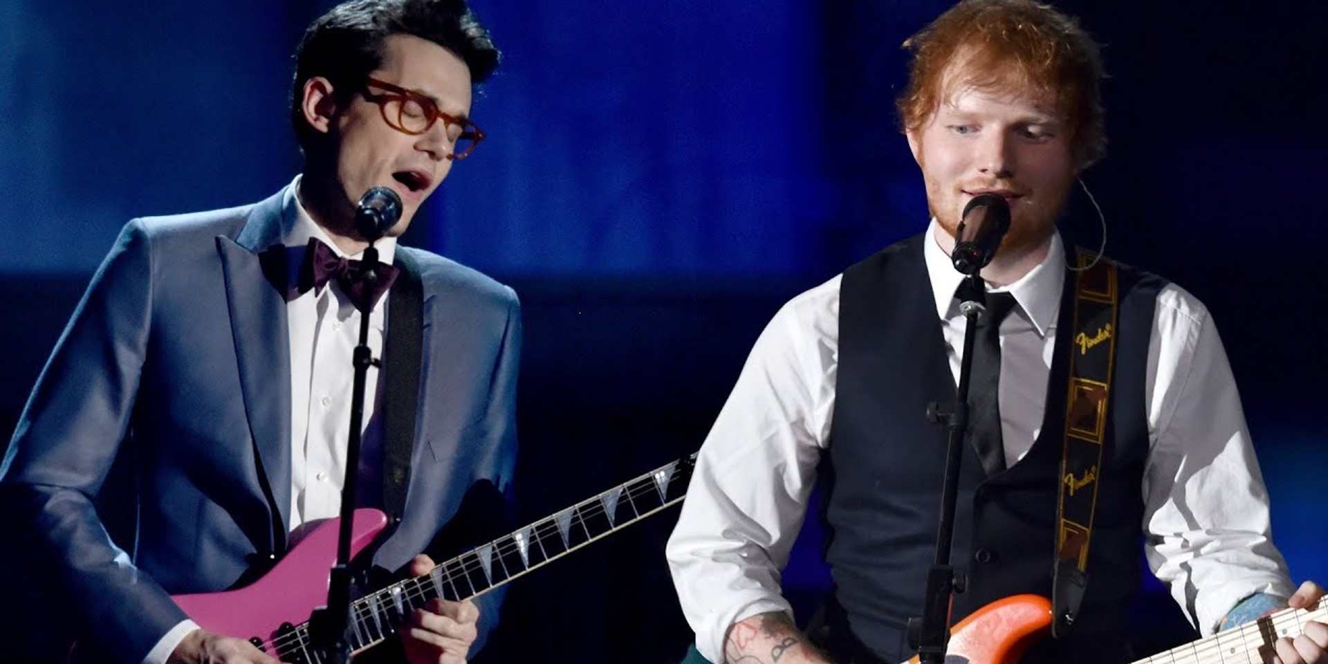 John Mayer brings Ed Sheeran out as special guest during Tokyo concert – watch