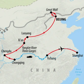 tourhub | On The Go Tours | Yin and Yangtze - 15 days | Tour Map