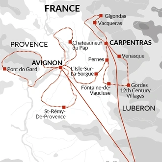 tourhub | Explore! | Vélo En Provence | Tour Map