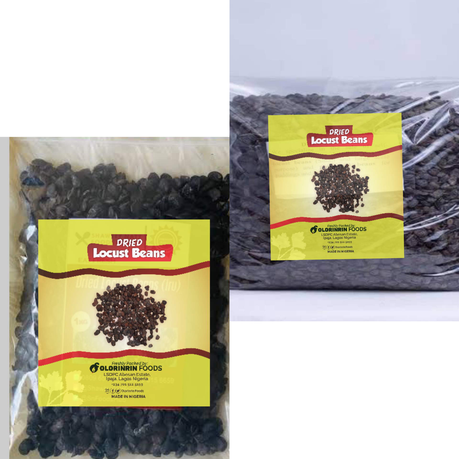 Dried locust beans (iru gbigbe) - Olorinrin Foods | Flutterwave Store