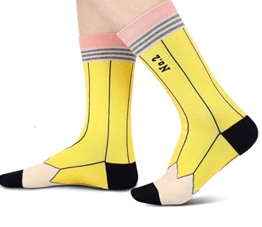 Pencil-Inspired Socks