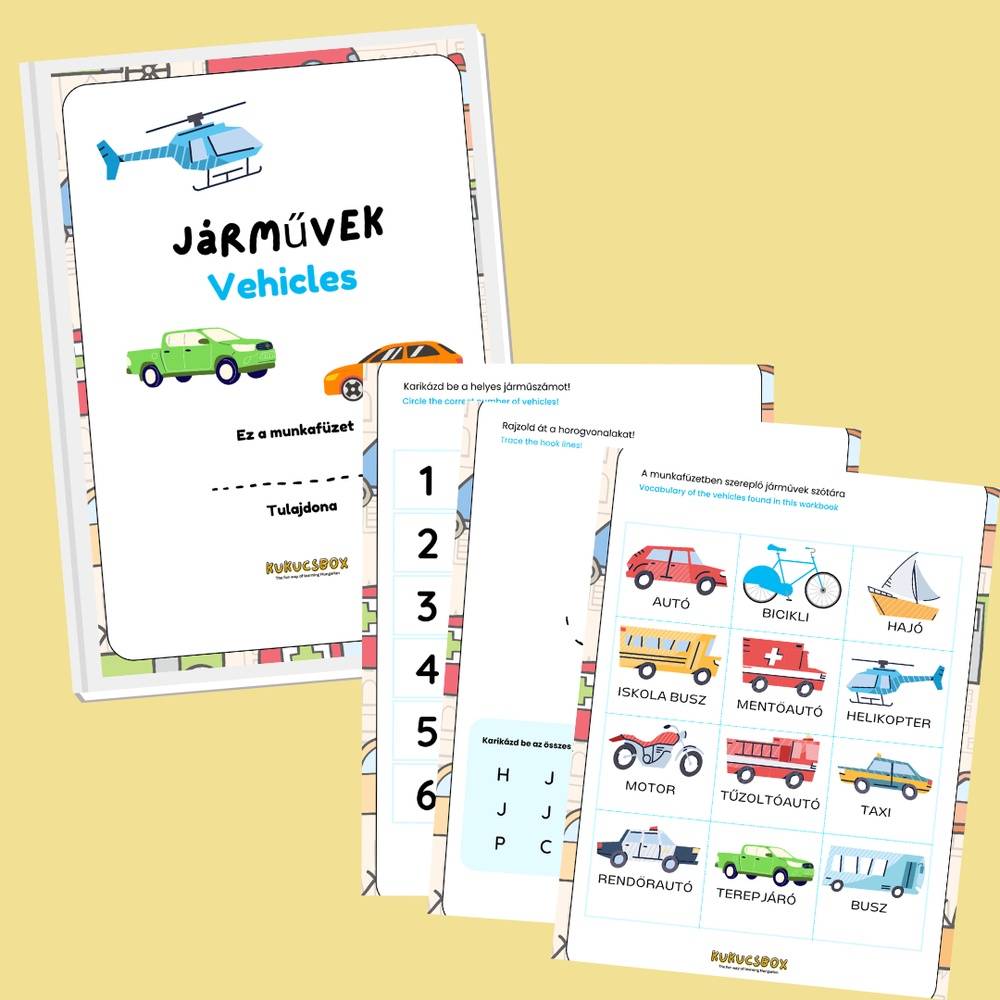 Vehicle Activity Booklet/ Járművek Foglalkoztató