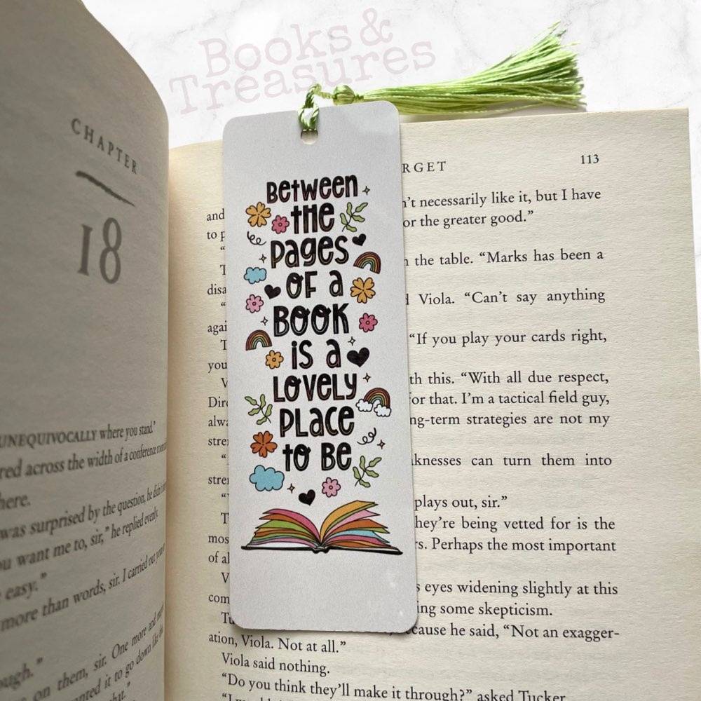 Between The Pages Metal Bookmark Bookish Gift