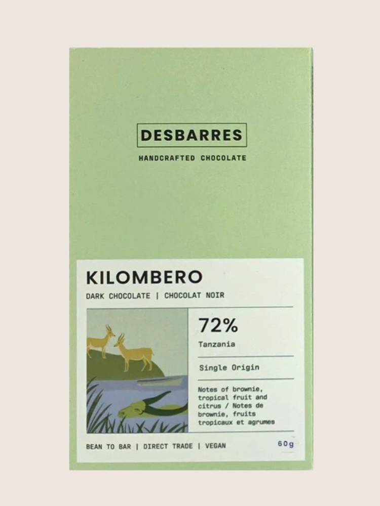 DesBarres Chocolate Kilombero 72%