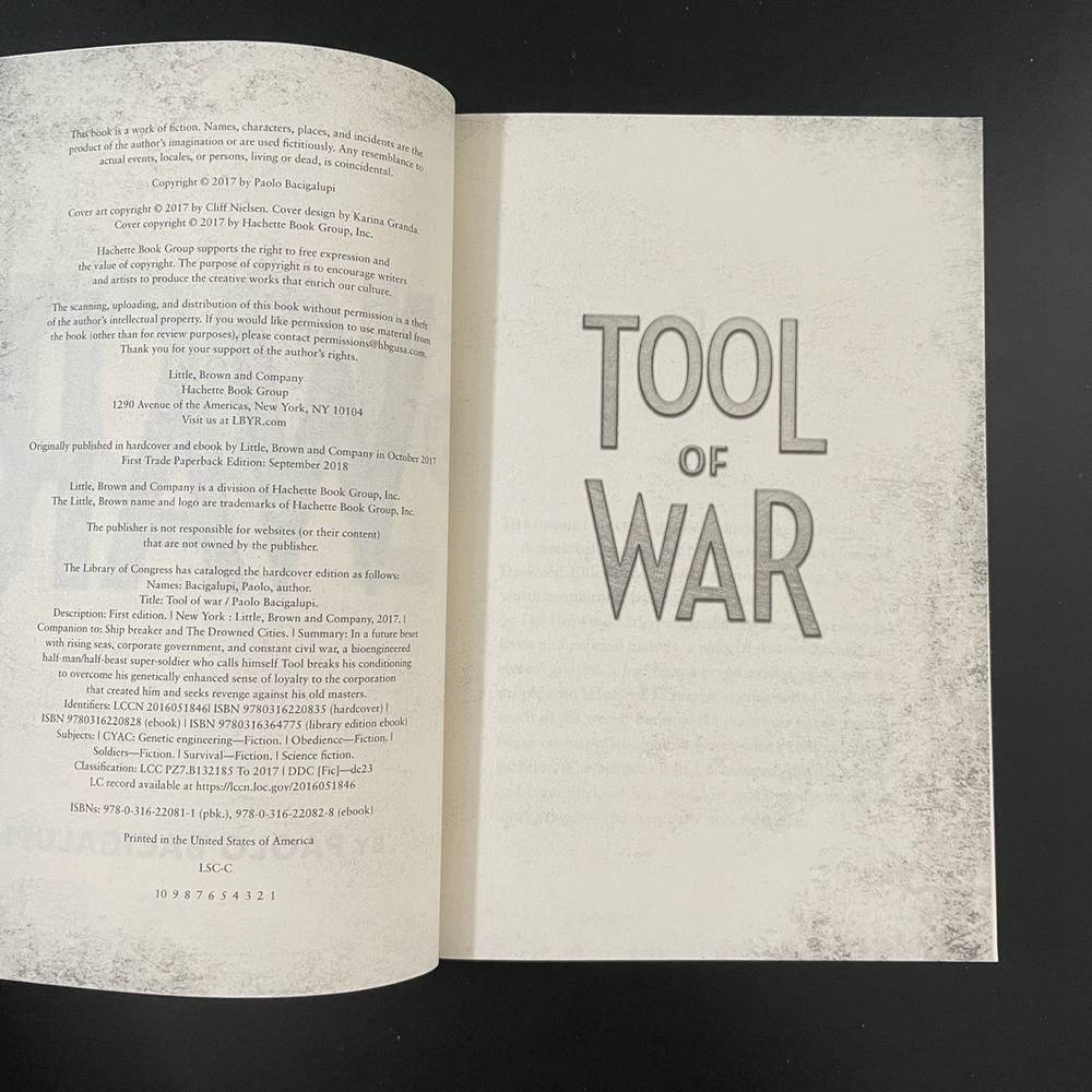 Tool of War By Paolo Bacigalupi