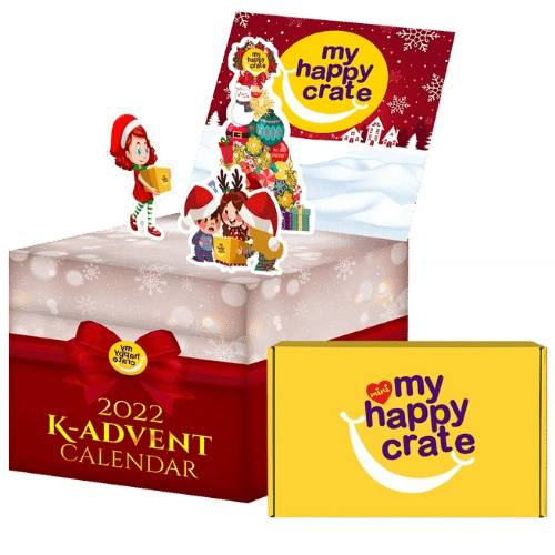 TXT K-Advent Calendar 2022 + Mini Happy Crate Subscription Gift Set