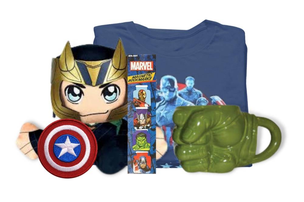 Avengers/MCU Combo Box (T-Shirt and Themed Gifts)