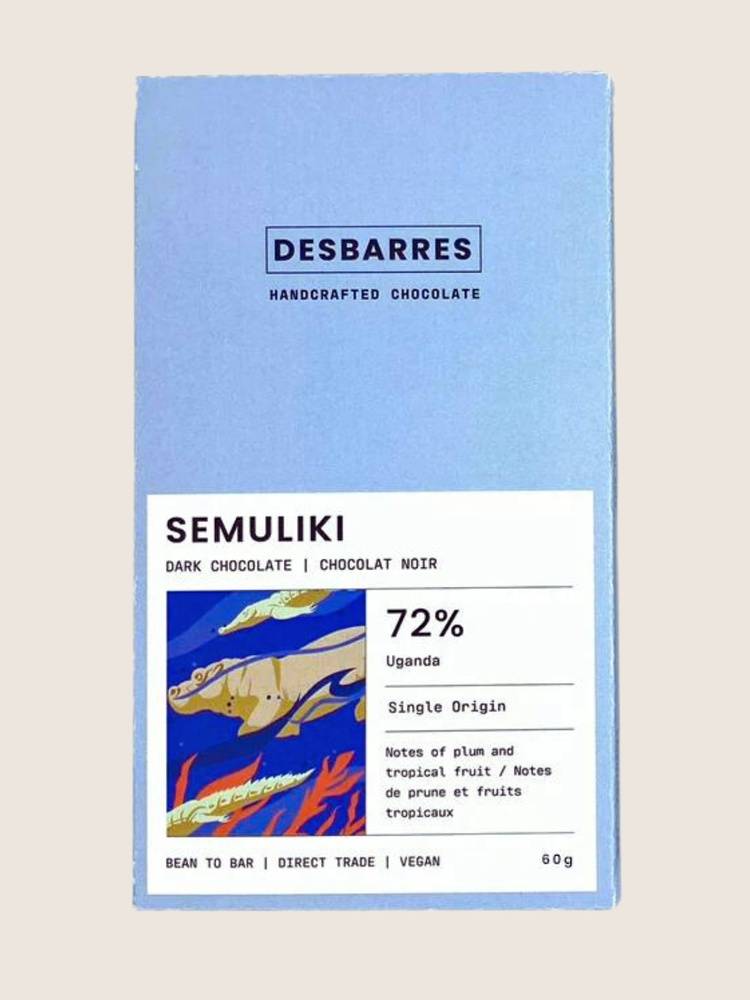DesBarres Chocolate Semuliki 72%