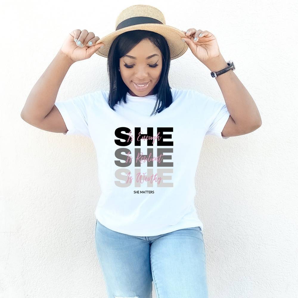 "She Is" SS Shirt