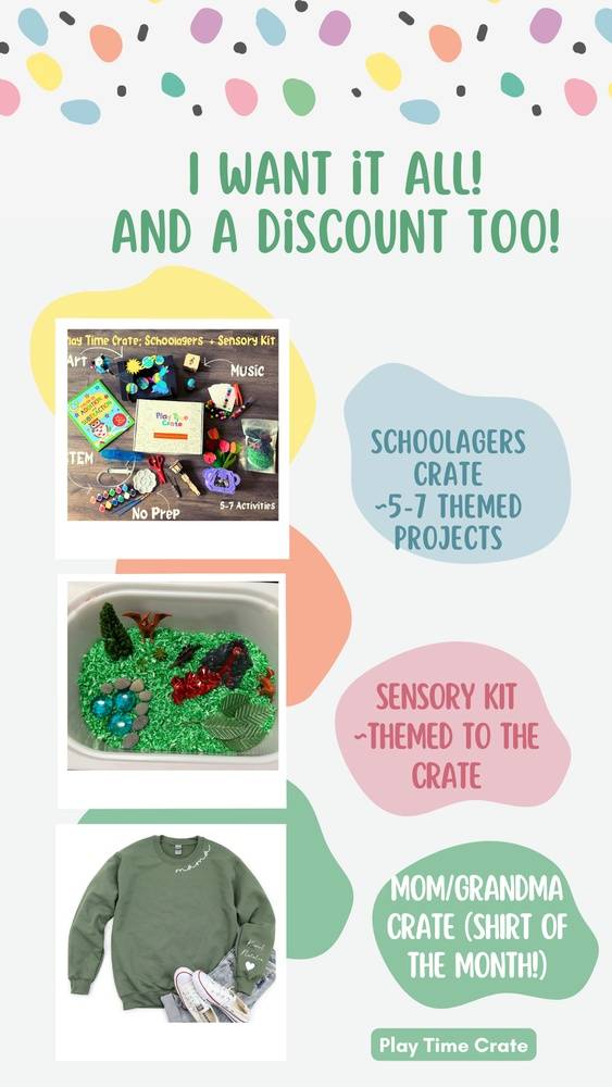 Play Time Crate: Schoolagers (ages 6-10)  I WANT IT ALL!